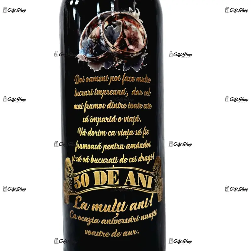 Doi oameni pot face multe in 50 de ani, editie limitata, vin rosu cabernet sauvignon, demisec, 750ml, 13.5% alcool